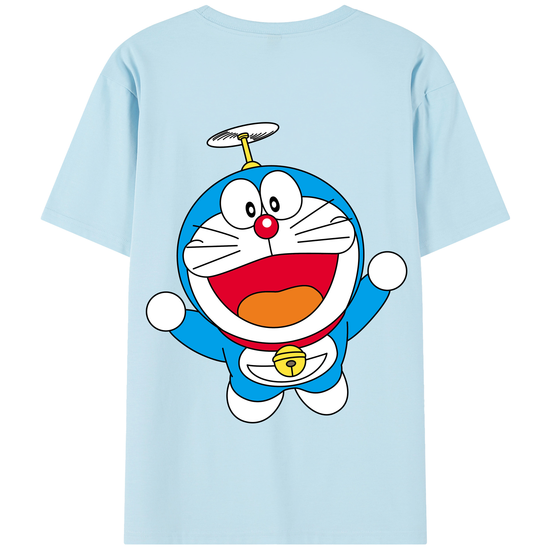 （画像用） ドラえもん Doraemon 綿100％半袖Tシャツ（背面プリント）